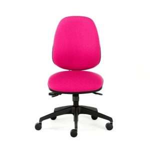 pink office chair front