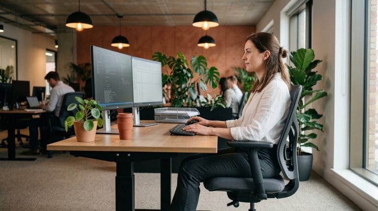 how to adjust your chair to stop back pain at work
